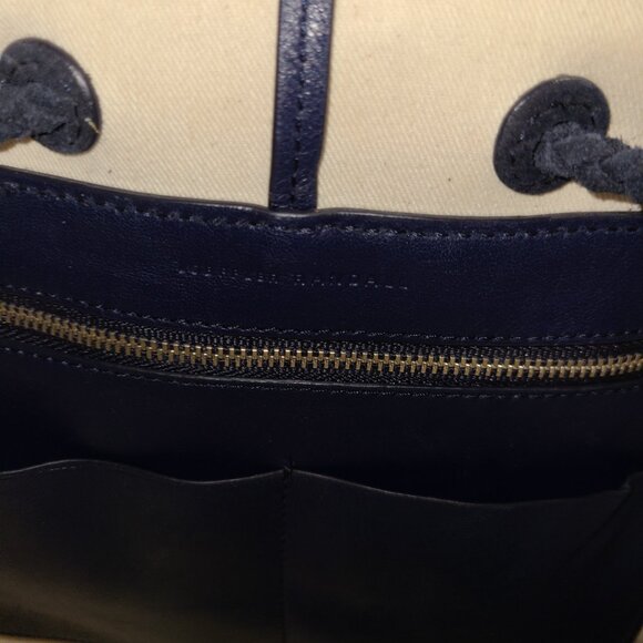 Loeffler Randall Suede Leather drawstring Tote bag Purse Tassel - Picture 4 of 8